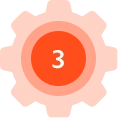 3. oranžové ozubené kolečko