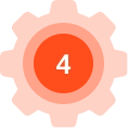 4. oranžové ozubené kolečko